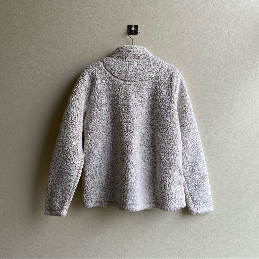 Time and Tru Cream Wooly Wubby Sherpa Pullover Sz. Medium - Picture 3 of 16